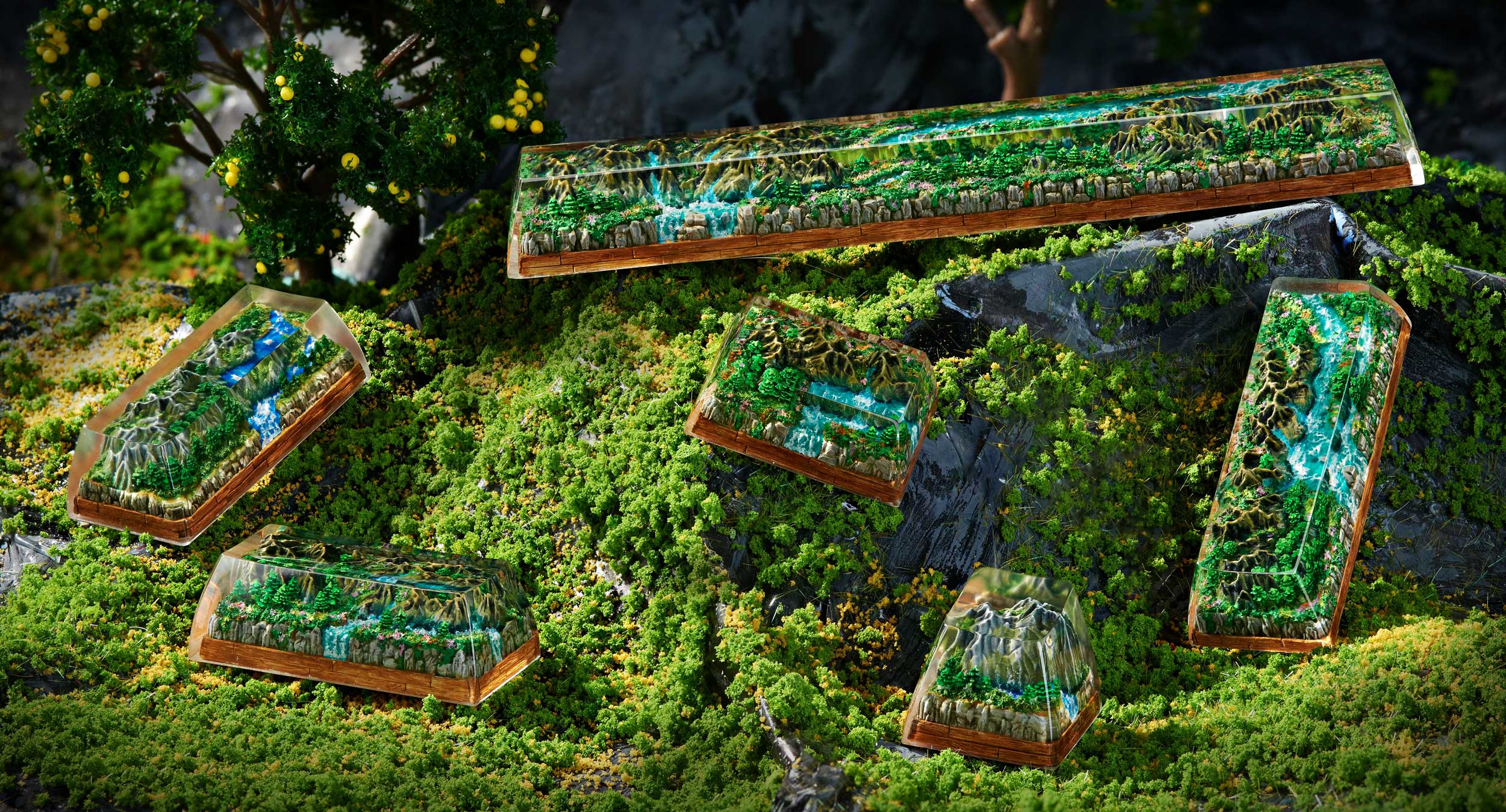 born of forest listens custom keycaps 093